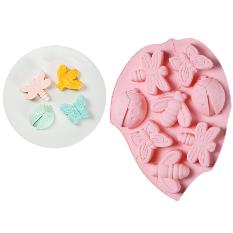Soap Making Kit Amazon - 8 Hole Insect Butterfly Silicone Chocolate