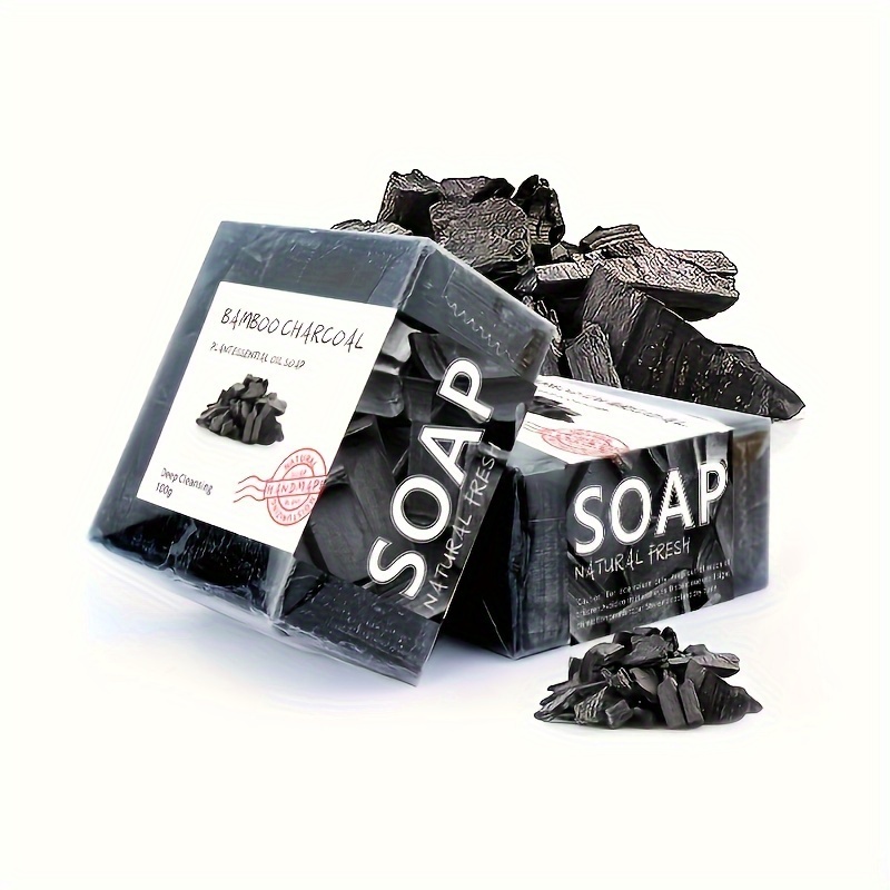Soap Making Unit - 100g Moisturizing Handmade Bamboo Charcoal Soap