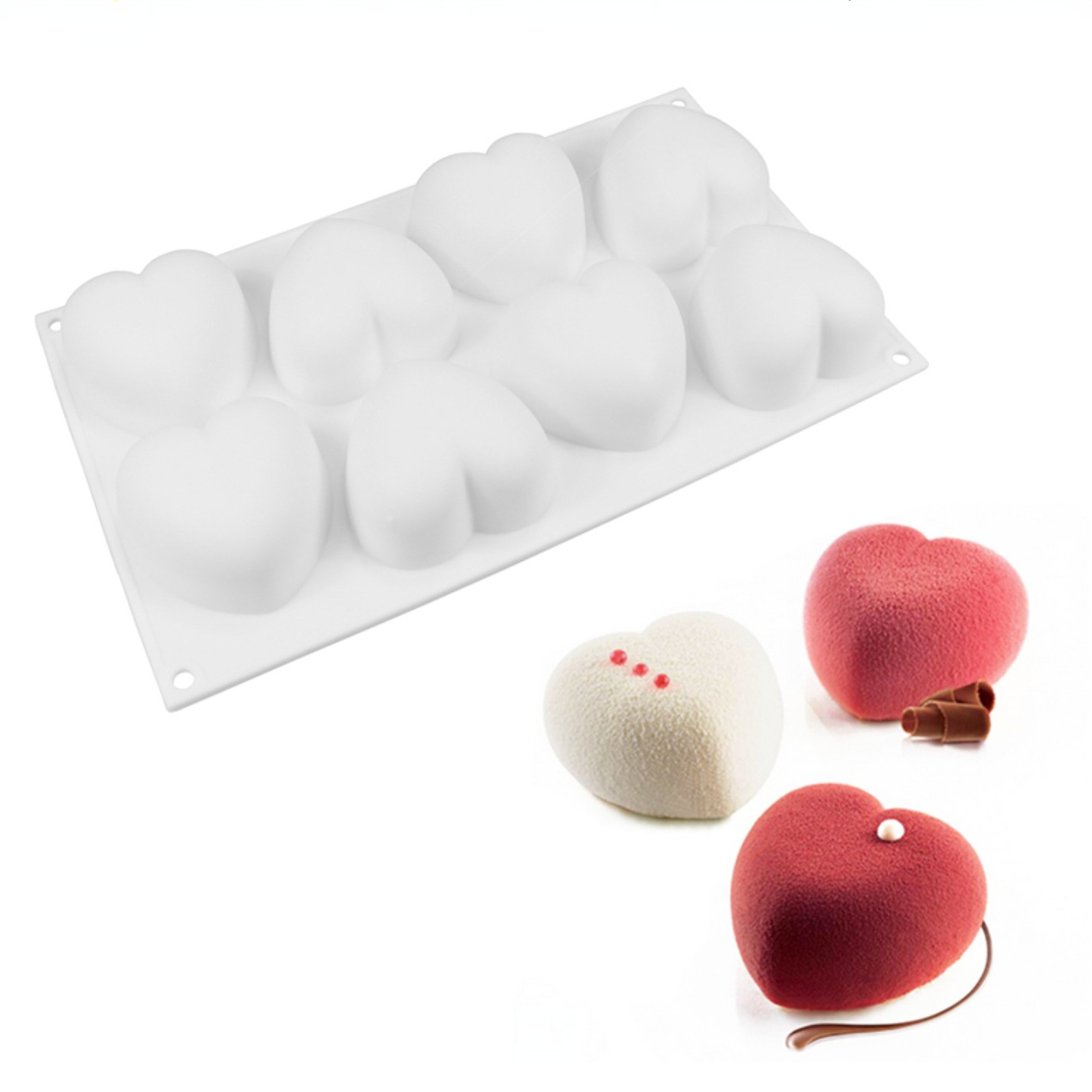 Soap Making Unit - Love Heart Silicone Soap Mold Handmade