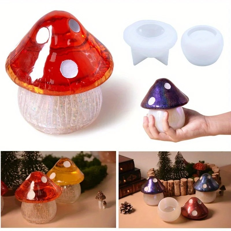 Soap Making Kit Amazon - 1 Set Multi-Use Mushroom Design Silicone