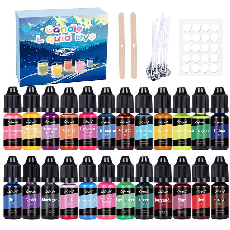 Soap Making Kit Amazon - 20/24Colors Candle Dyes Pigment Set Soap