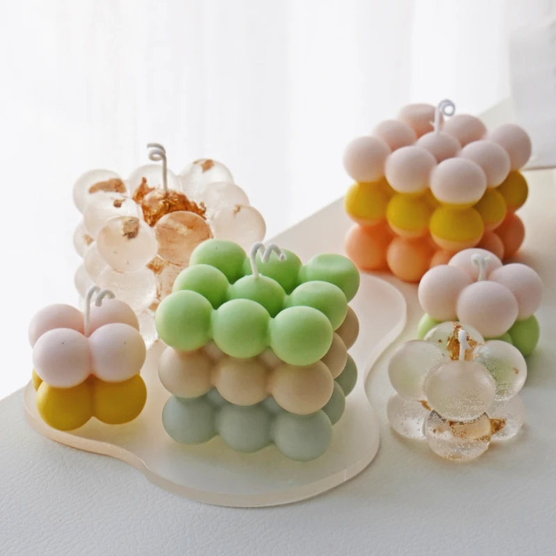 3D Bubble Cube Candle Silicone - Soap Making Kit Amazon ulasan dan harga