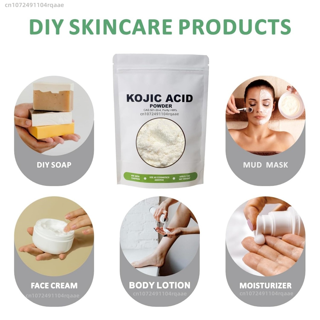 99% Pure Kojic Acid Powder Ski - Soap Making Acid ulasan dan harga