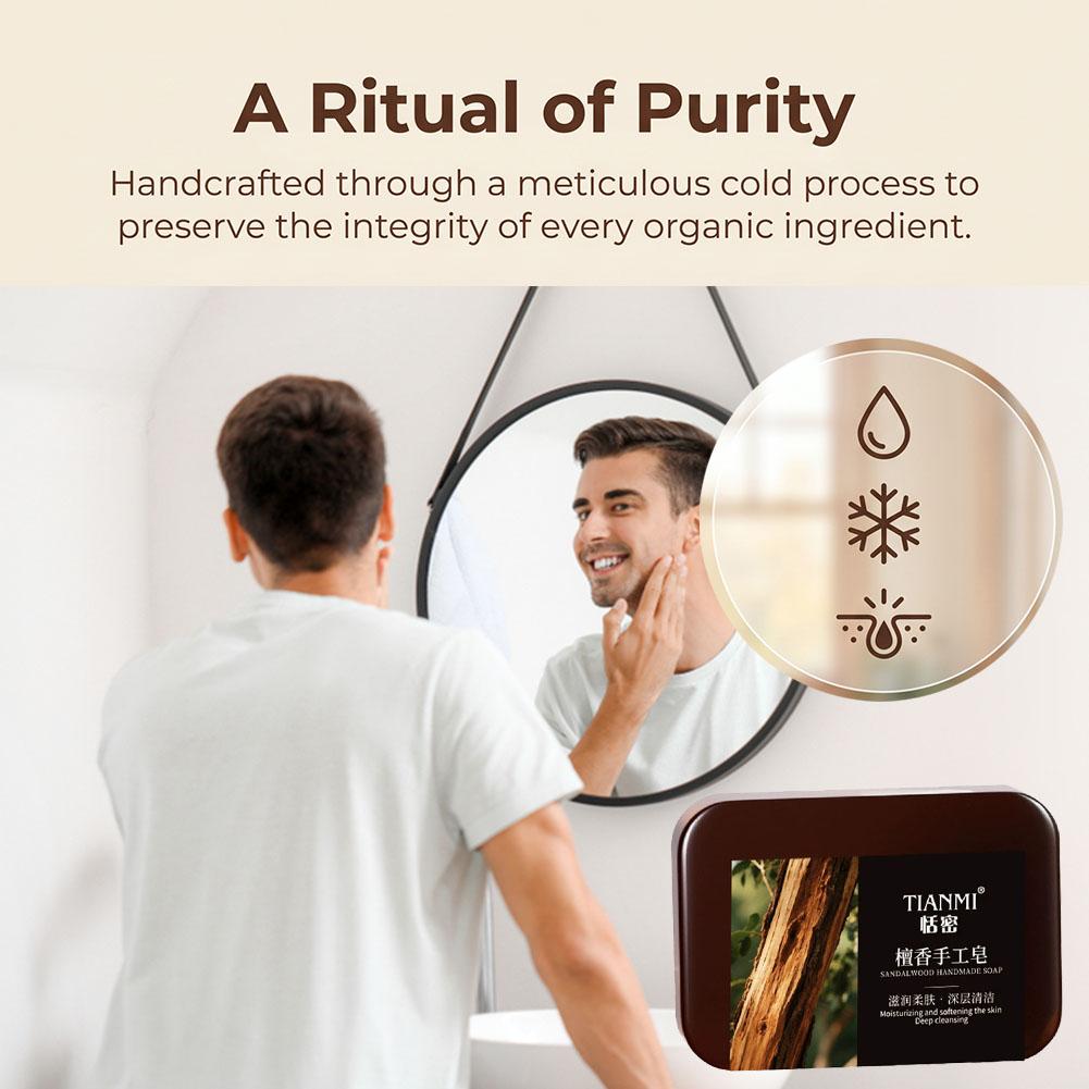1/3/5pcs Men's Sandalwood Hand - Soap Making Unit ulasan dan harga