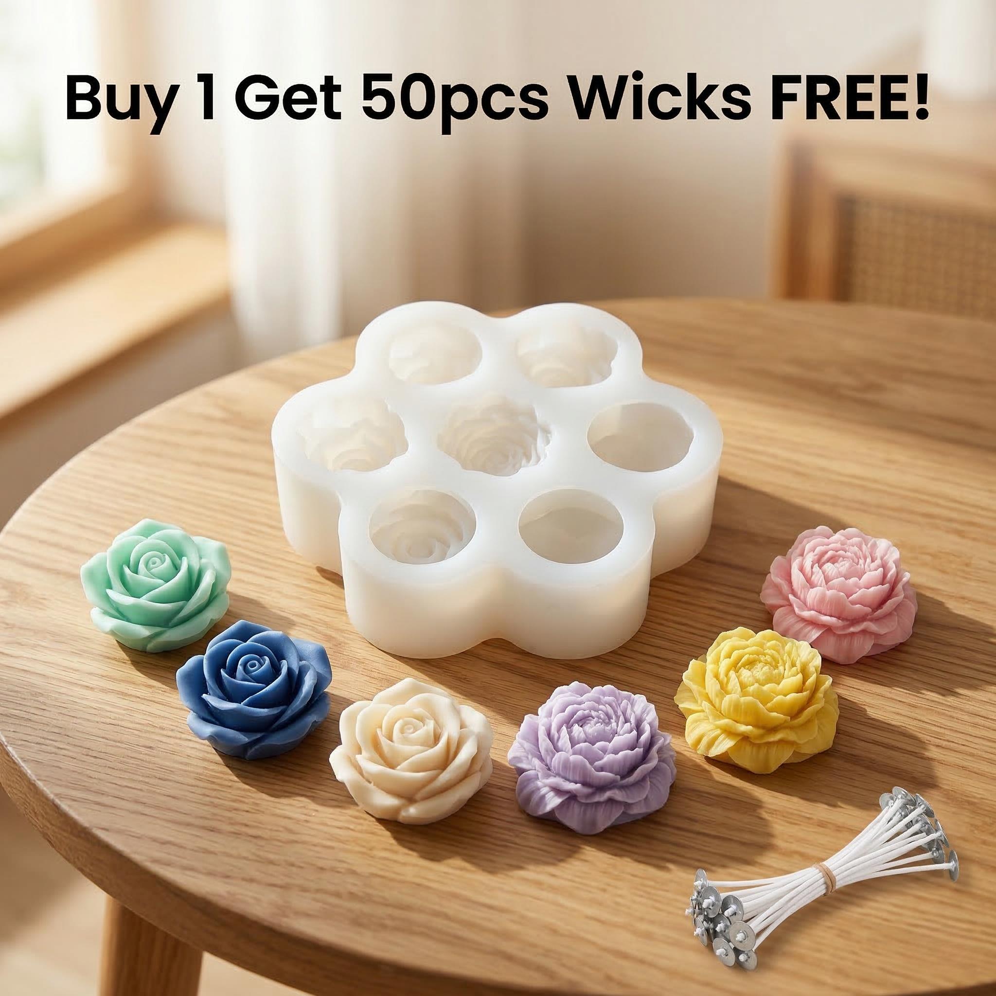 3D Rose Flower Silicone Candle - Soap Making Kit Amazon ulasan dan harga