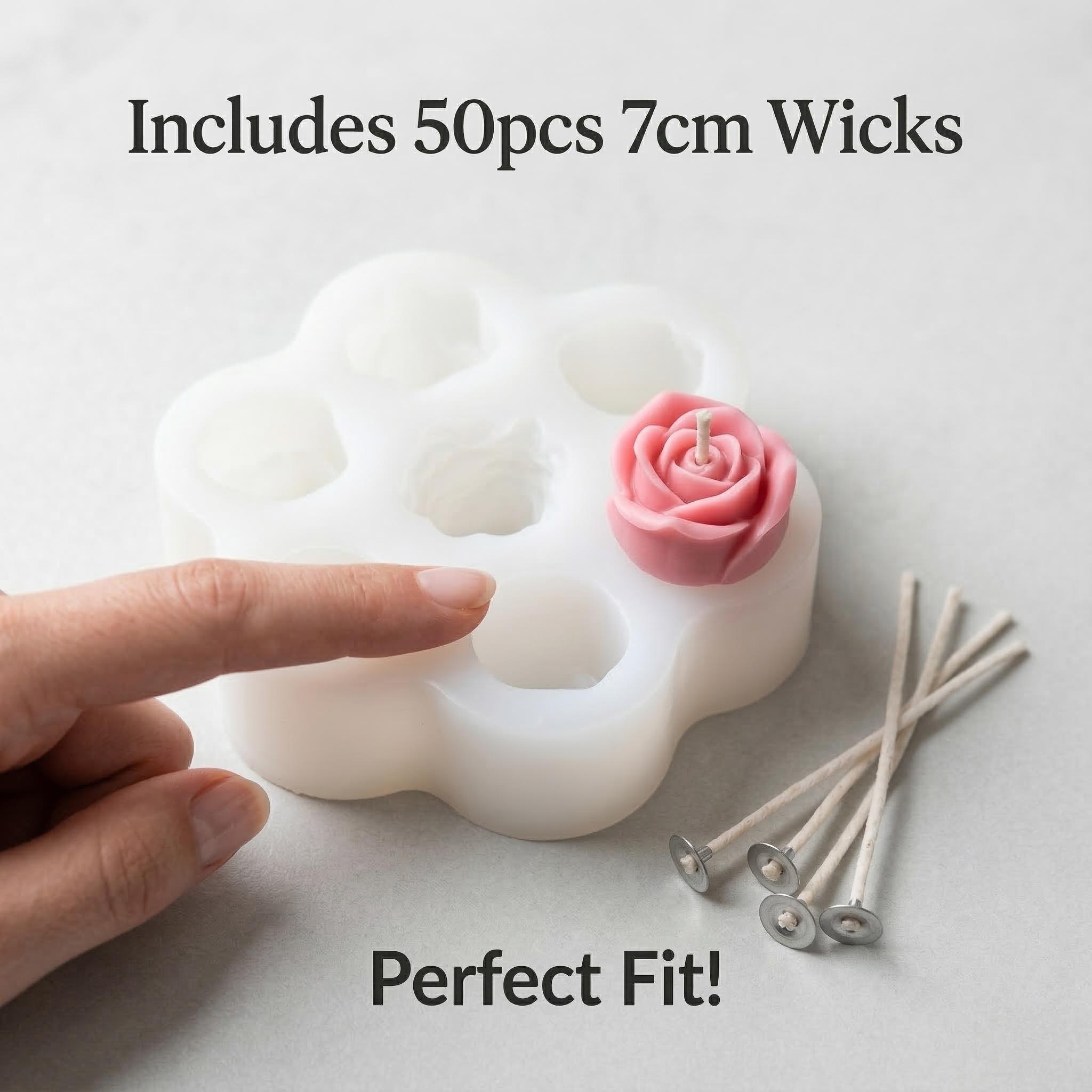 3D Rose Flower Silicone Candle - Soap Making Kit Amazon ulasan dan harga